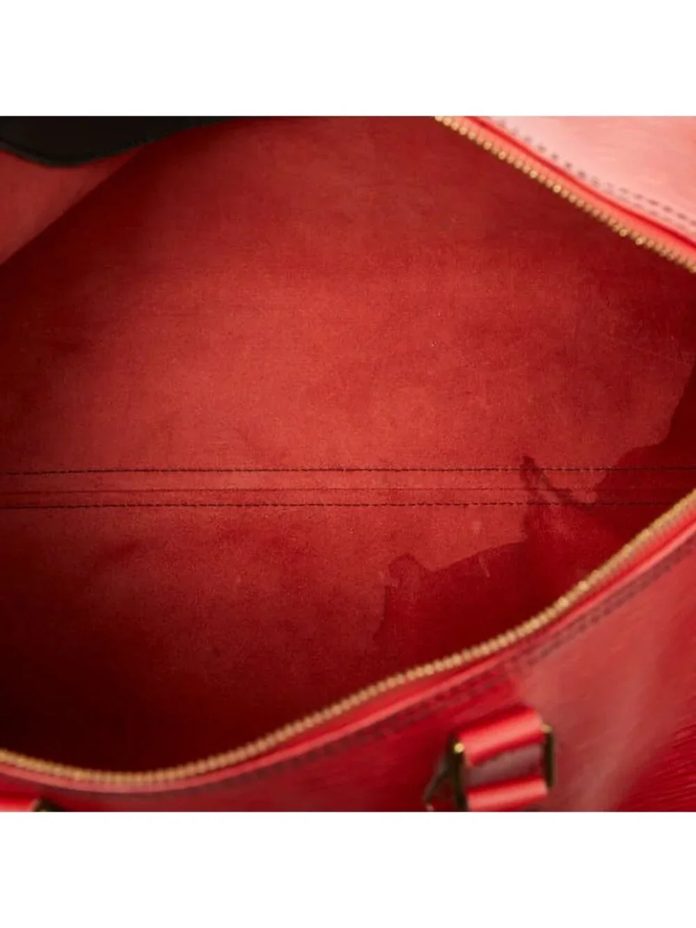 Louis Vuitton Epi Speedy 40 Boston Bag Castilian Red Leather